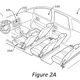 In the “second display,” the screen screen is sucked back up into the ceiling. (United States Patent Office)